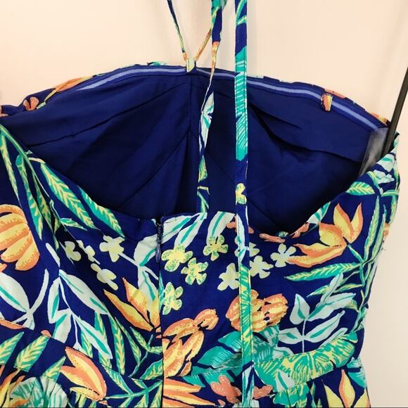 ModCloth Tropical Hawaiian Convertible Guests Welcome Summer Flowy Dress M new - Picture 9 of 16